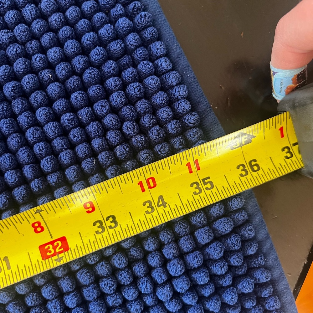 Blue Textured Rug - Picture 5 of 5